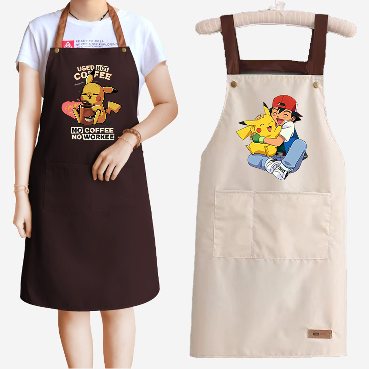 Home Cooking Services - Anime Pokemon yemek önlüğü kadın erkek