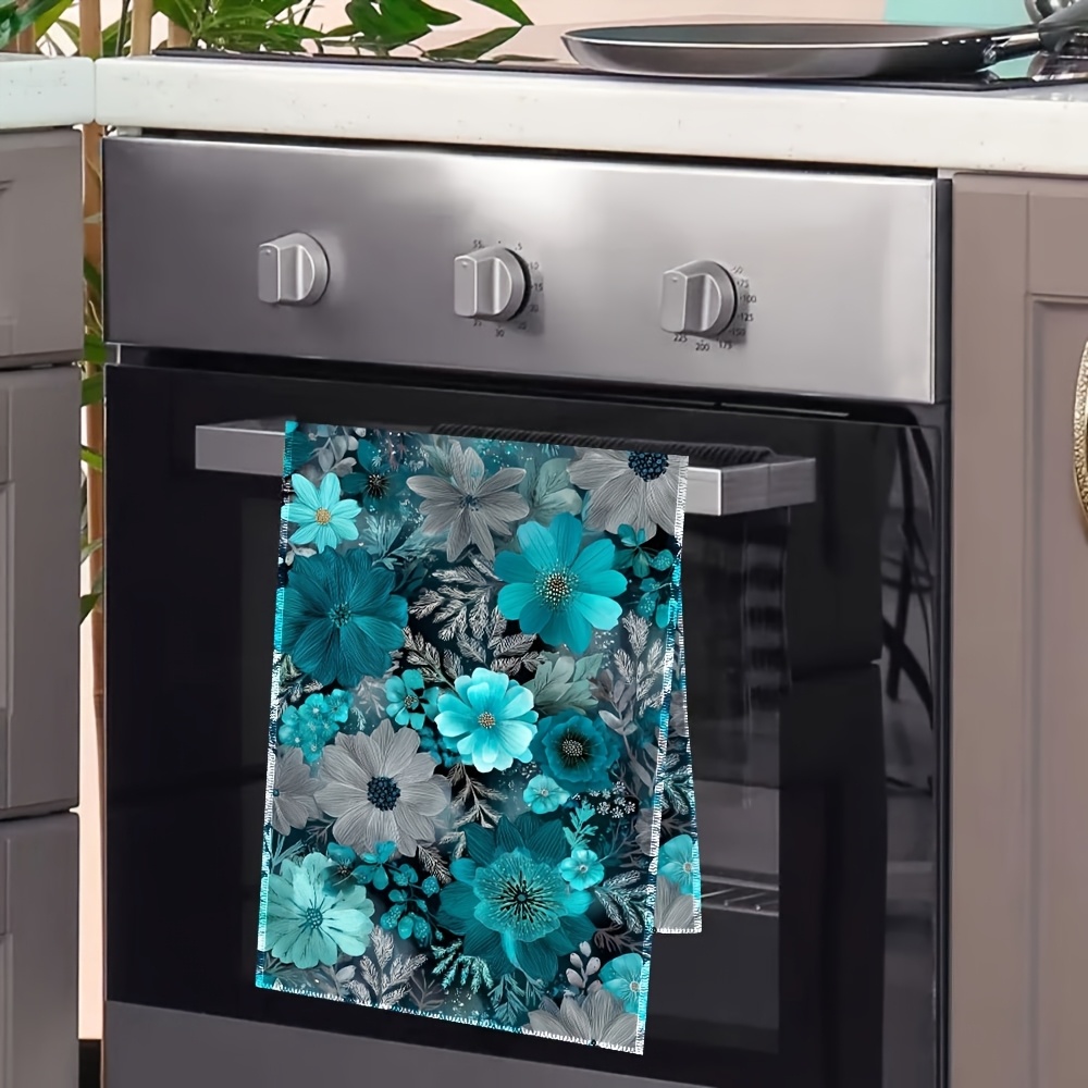 2 Adet, Mavi Çiçek Desenli Mut - Home Cooking Is The Best incelemesi ve fiyatı