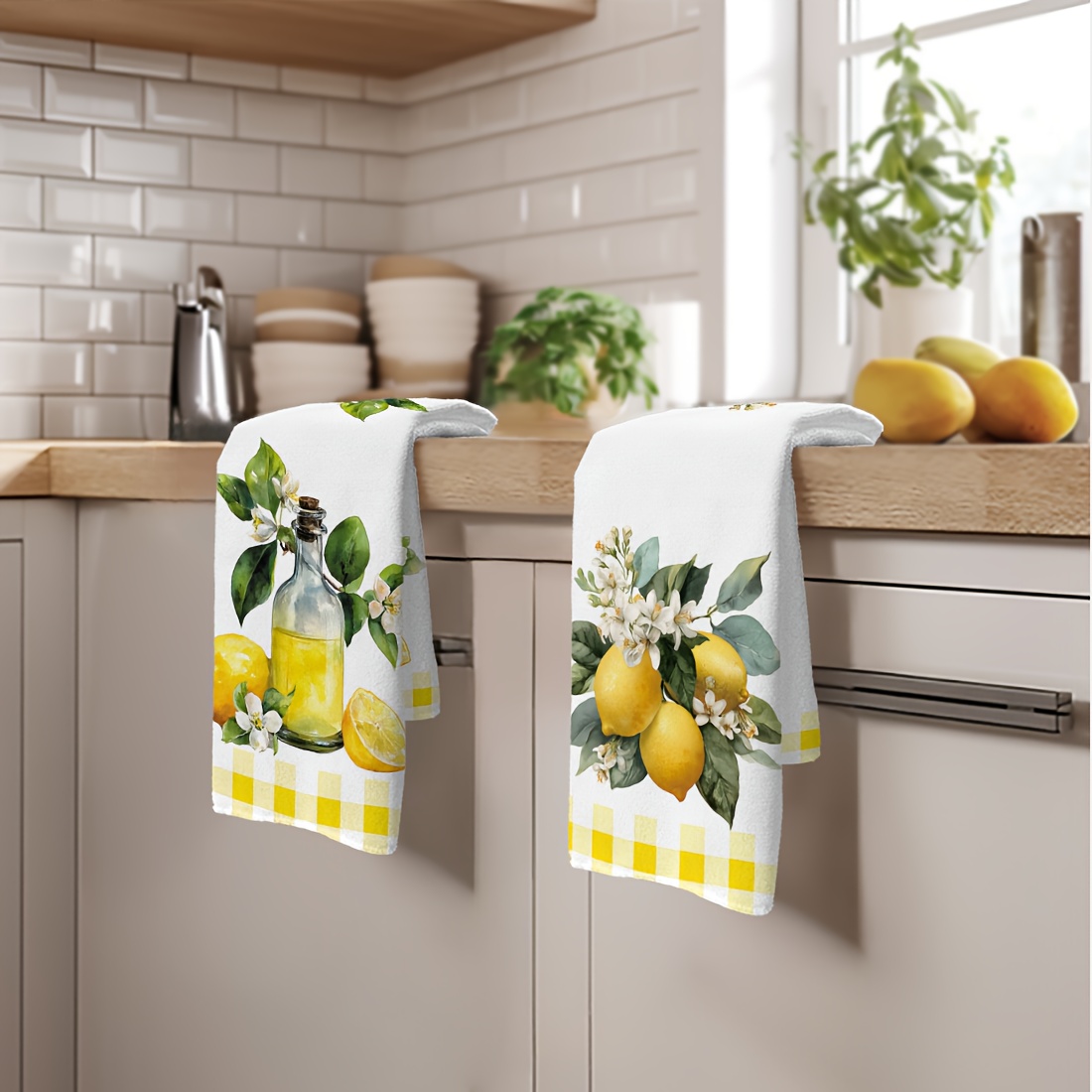 2'li Set, Limon Çiçek Desenli  - Home Cooking Services incelemesi ve fiyatı