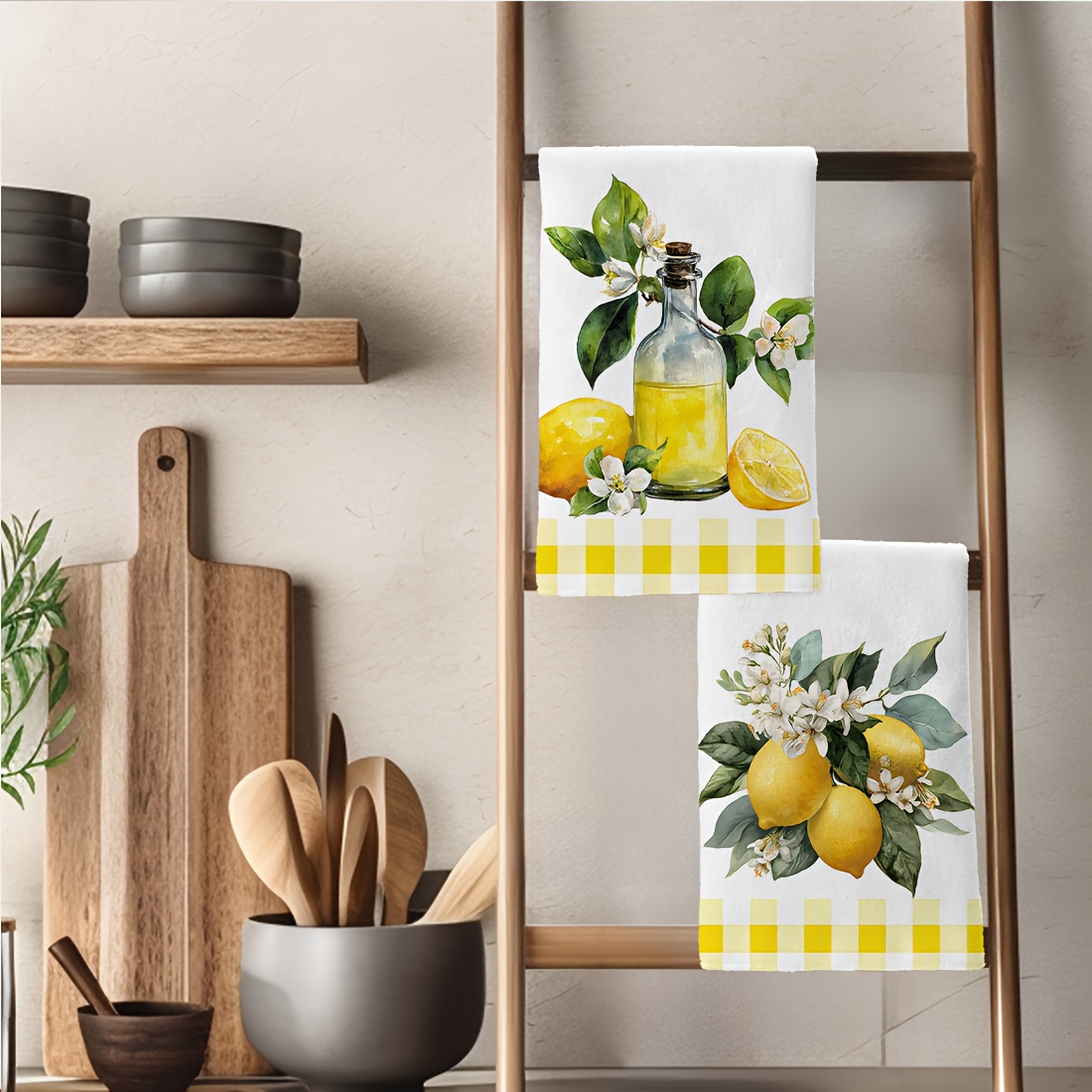 2'li Set, Limon Çiçek Desenli  - Home Cooking Services incelemesi ve fiyatı