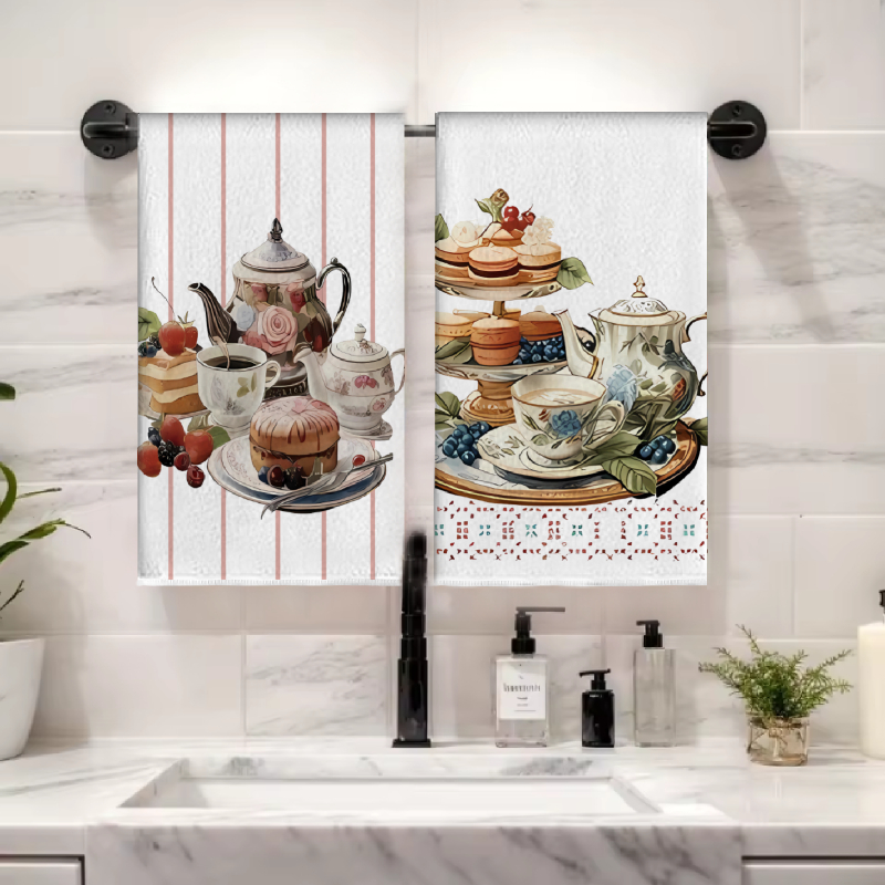 2 Adet, Tatlı Kek Mutfak Havlu - Home Cooking Is The Best incelemesi ve fiyatı